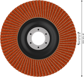Lamelový kotouč Bosch EXPERT X782 125 mm G120 pro broušení.